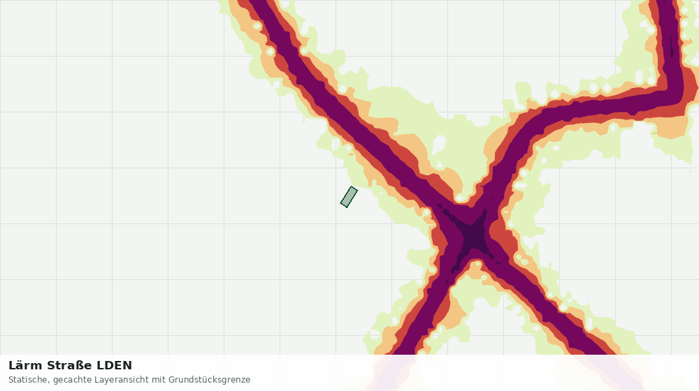 Statische Kartenansicht: Lärm Straße LDEN