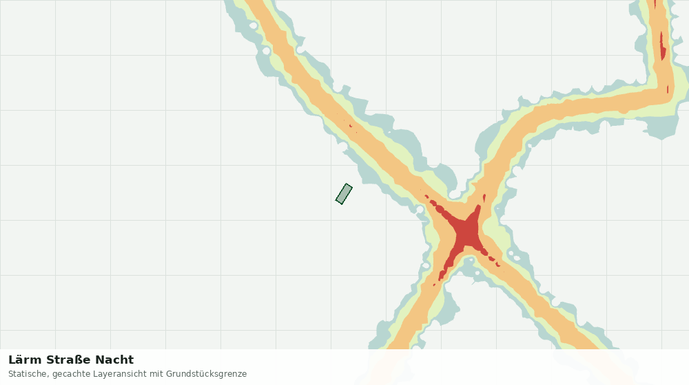 Statische Kartenansicht: Lärm Straße Nacht