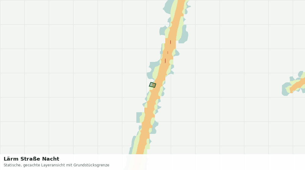 Statische Kartenansicht: Lärm Straße Nacht