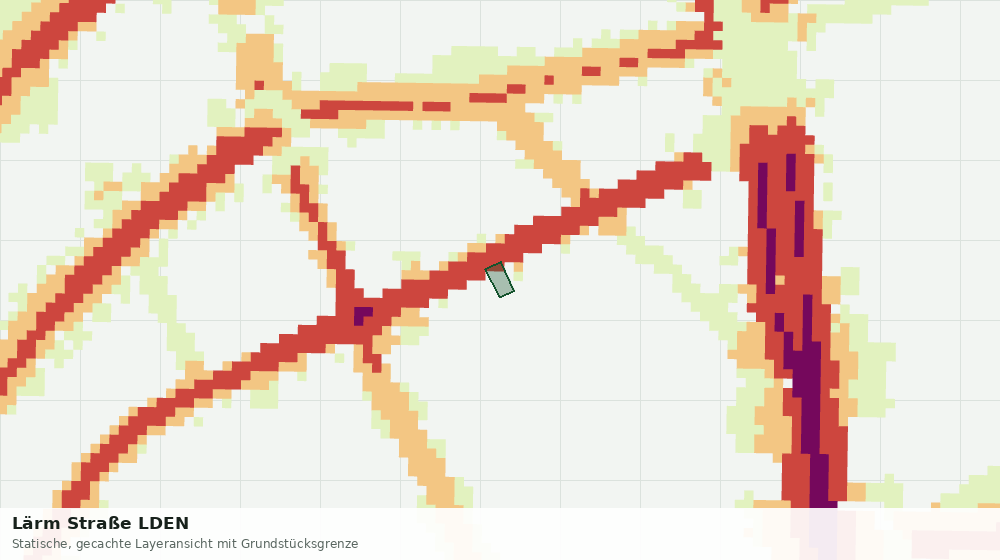 Statische Kartenansicht: Lärm Straße LDEN