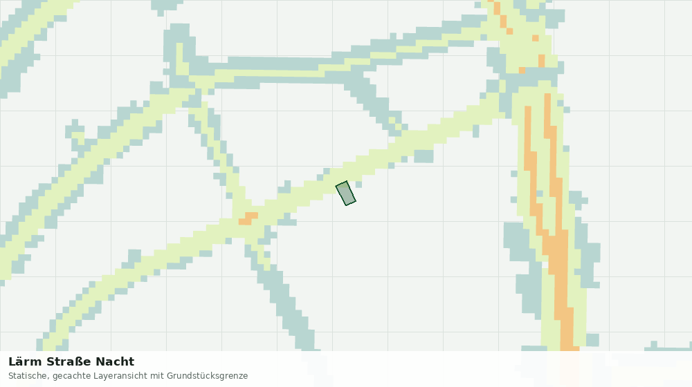 Statische Kartenansicht: Lärm Straße Nacht