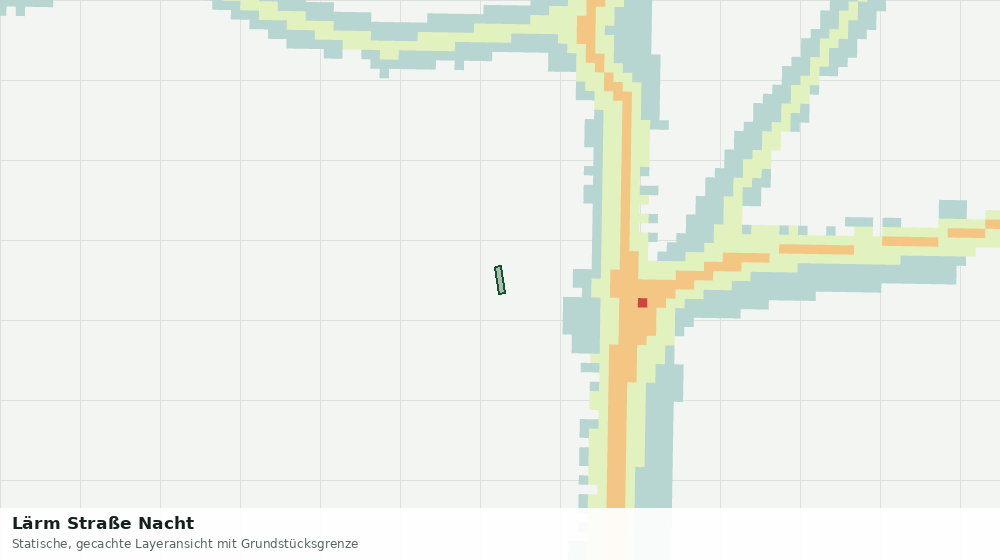 Statische Kartenansicht: Lärm Straße Nacht