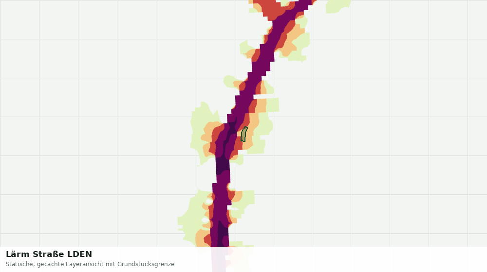 Statische Kartenansicht: Lärm Straße LDEN