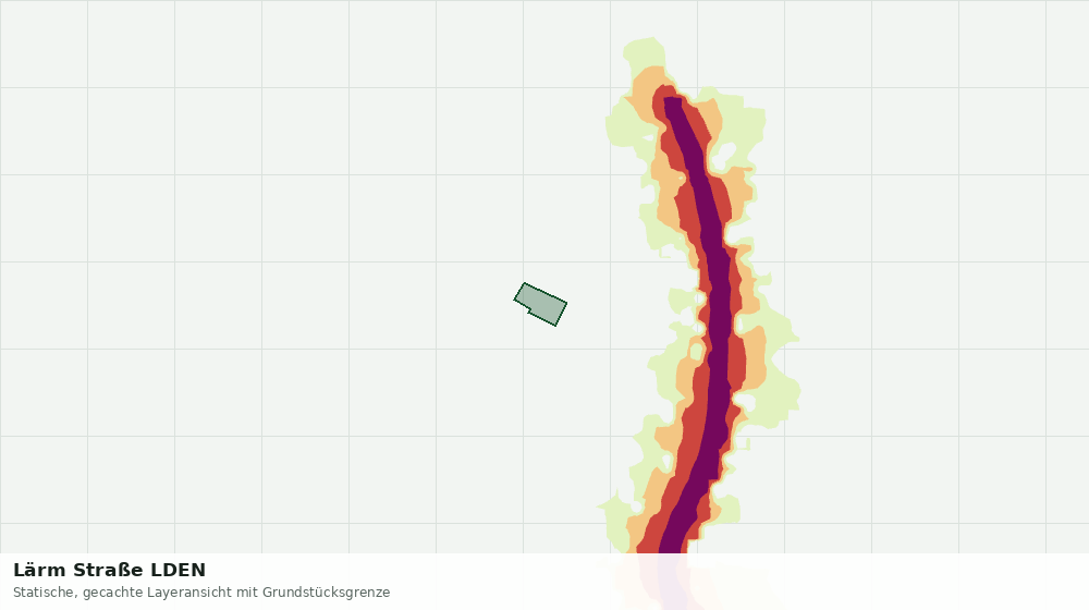 Statische Kartenansicht: Lärm Straße LDEN