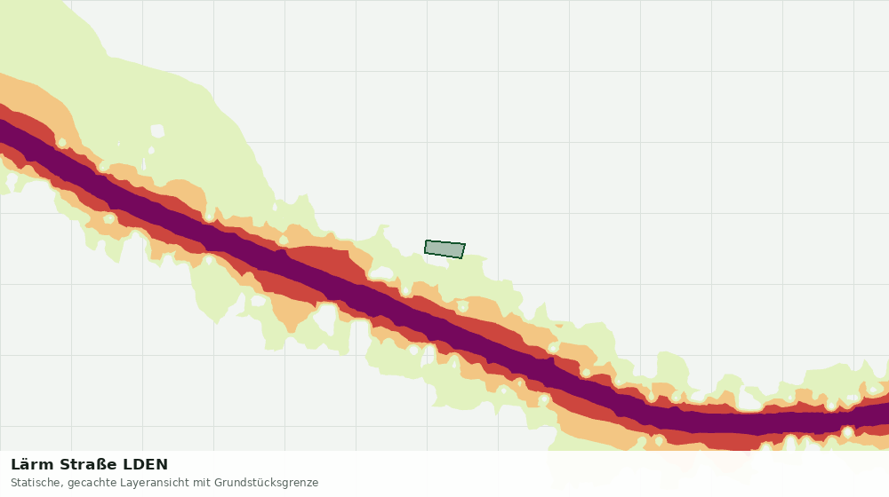 Statische Kartenansicht: Lärm Straße LDEN