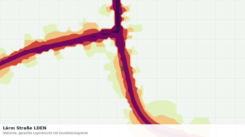 Statische Kartenansicht: Lärm Straße LDEN