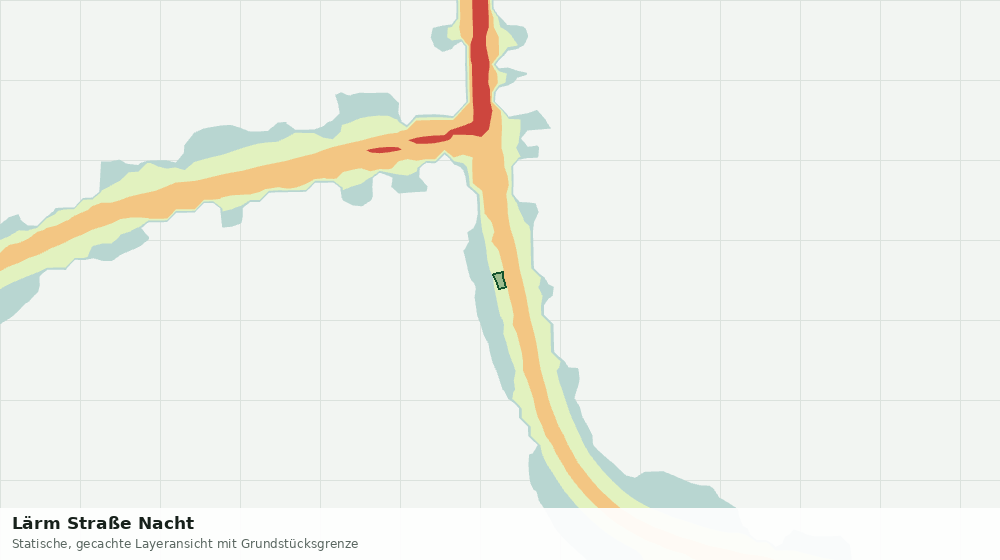 Statische Kartenansicht: Lärm Straße Nacht