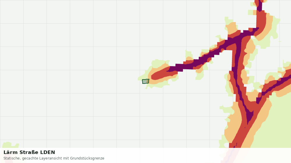 Statische Kartenansicht: Lärm Straße LDEN