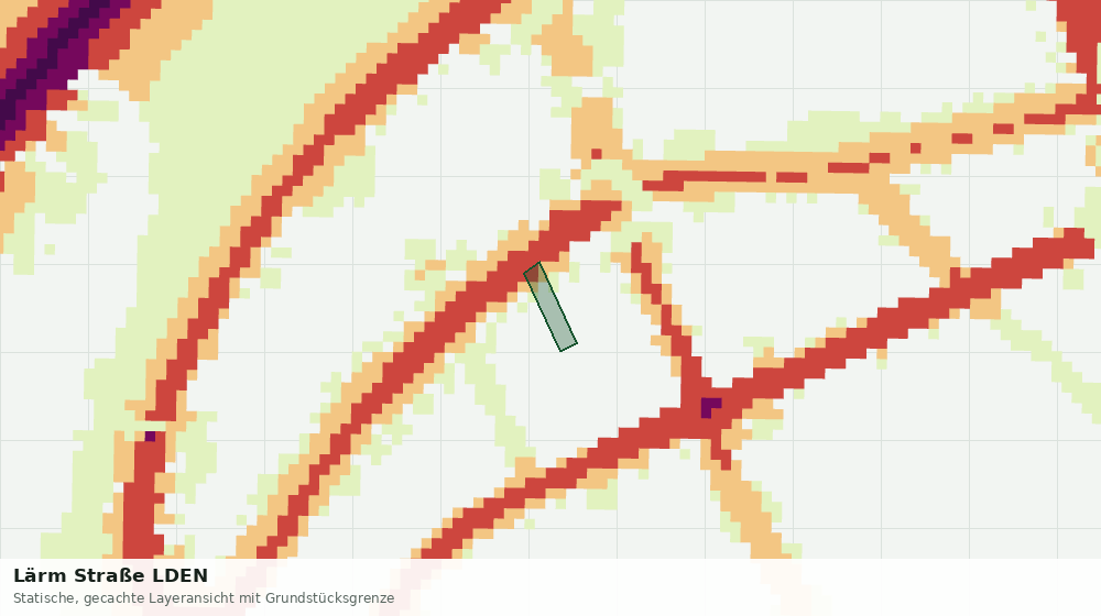 Statische Kartenansicht: Lärm Straße LDEN