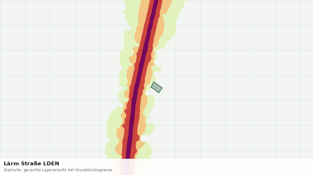 Statische Kartenansicht: Lärm Straße LDEN