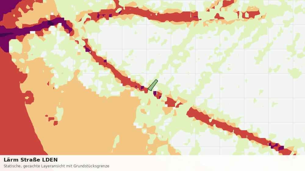 Statische Kartenansicht: Lärm Straße LDEN