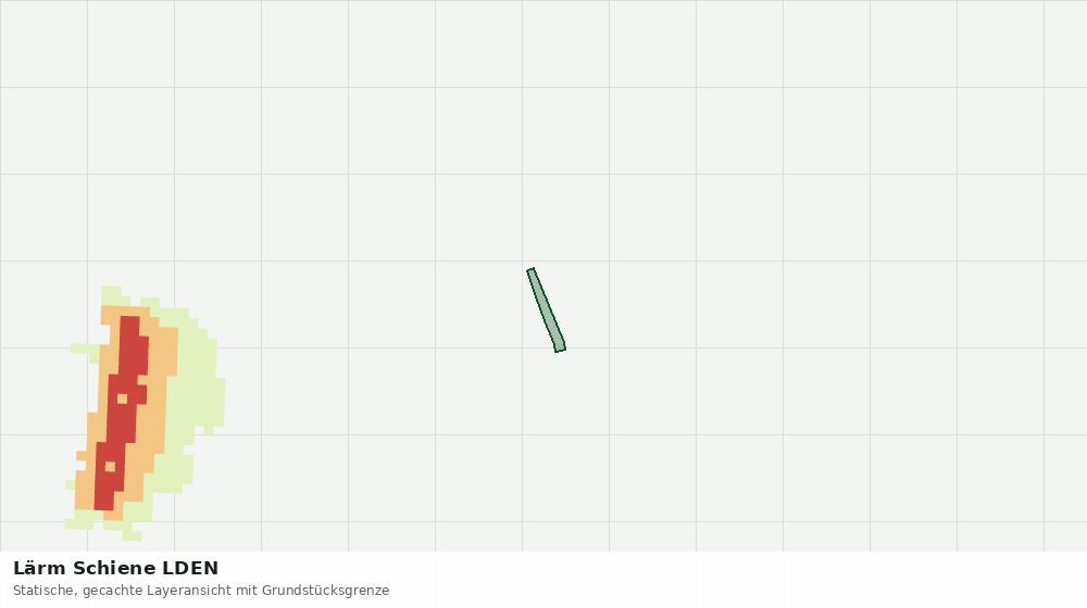 Statische Kartenansicht: Lärm Schiene LDEN