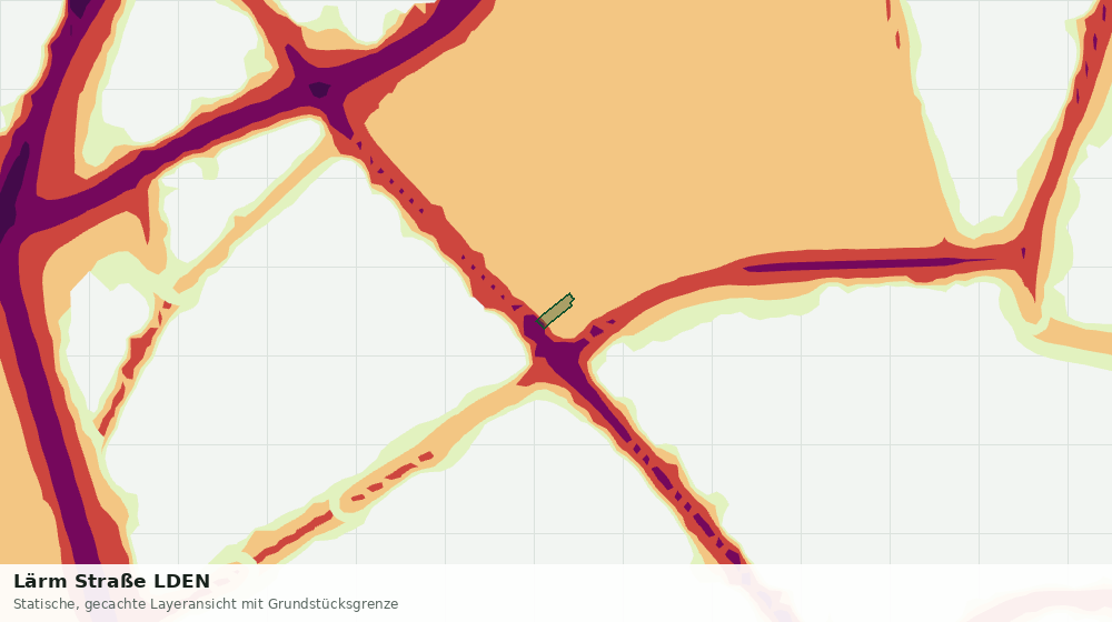 Statische Kartenansicht: Lärm Straße LDEN
