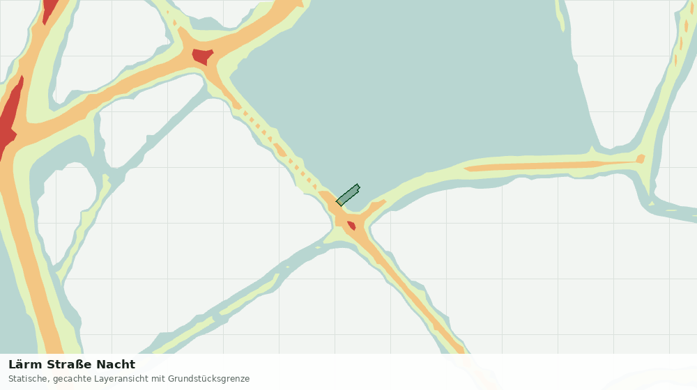 Statische Kartenansicht: Lärm Straße Nacht