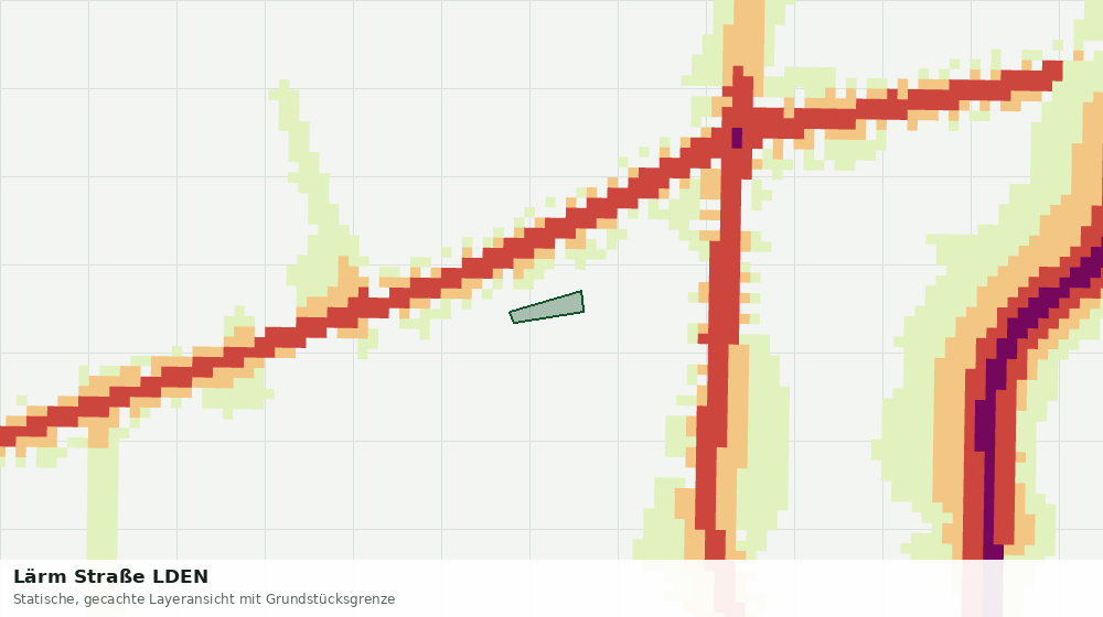 Statische Kartenansicht: Lärm Straße LDEN