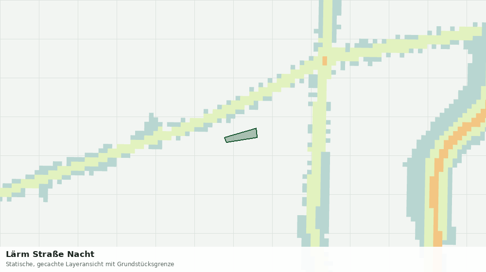 Statische Kartenansicht: Lärm Straße Nacht