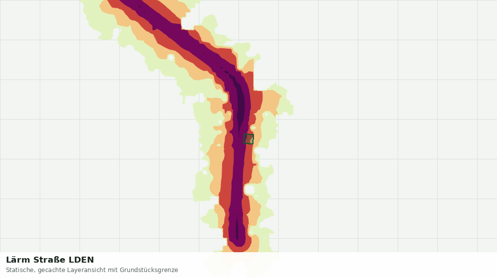 Statische Kartenansicht: Lärm Straße LDEN