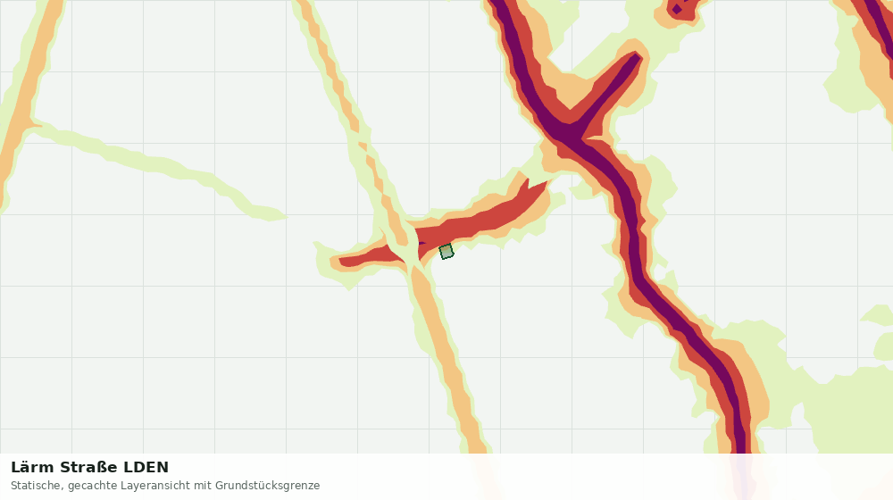 Statische Kartenansicht: Lärm Straße LDEN