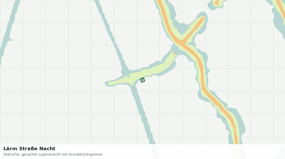 Statische Kartenansicht: Lärm Straße Nacht