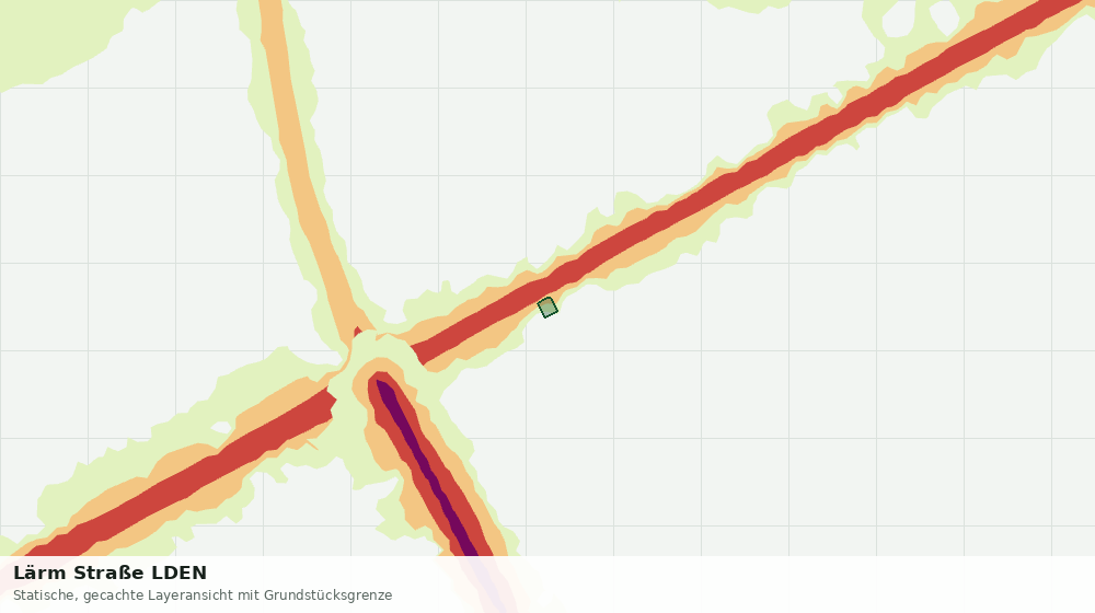 Statische Kartenansicht: Lärm Straße LDEN