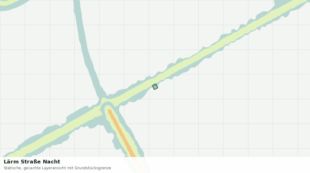 Statische Kartenansicht: Lärm Straße Nacht