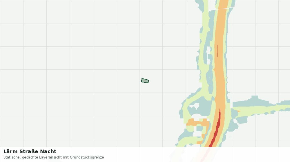 Statische Kartenansicht: Lärm Straße Nacht