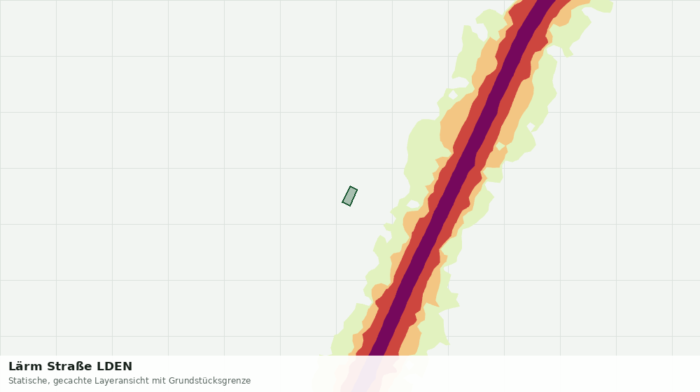 Statische Kartenansicht: Lärm Straße LDEN