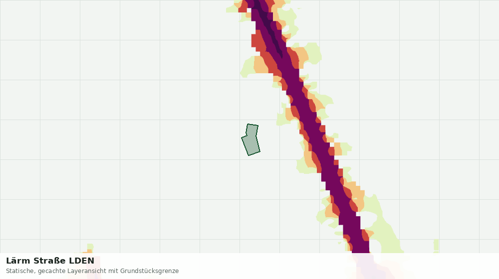 Statische Kartenansicht: Lärm Straße LDEN