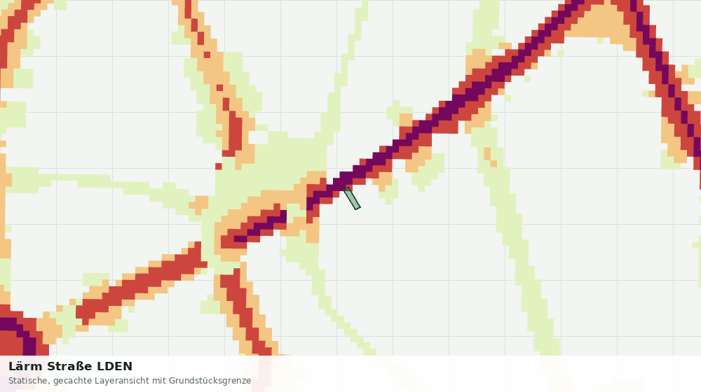 Statische Kartenansicht: Lärm Straße LDEN