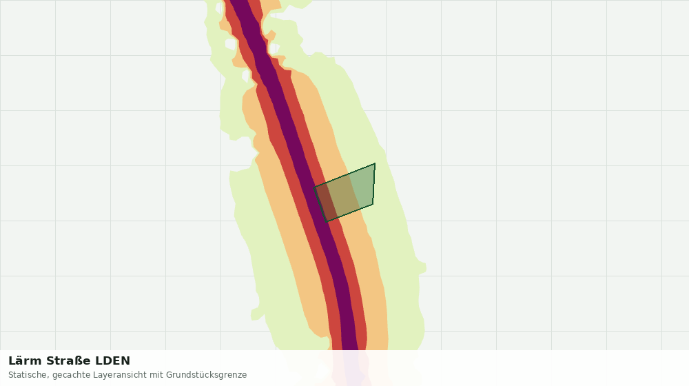 Statische Kartenansicht: Lärm Straße LDEN