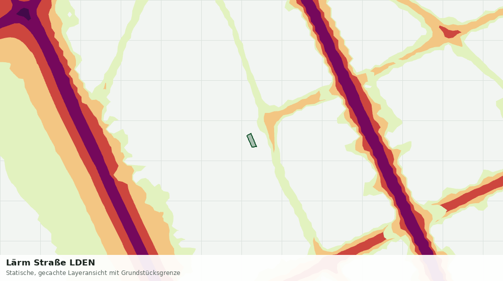 Statische Kartenansicht: Lärm Straße LDEN
