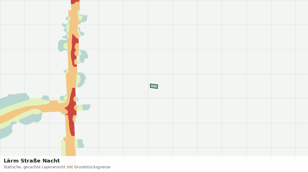 Statische Kartenansicht: Lärm Straße Nacht