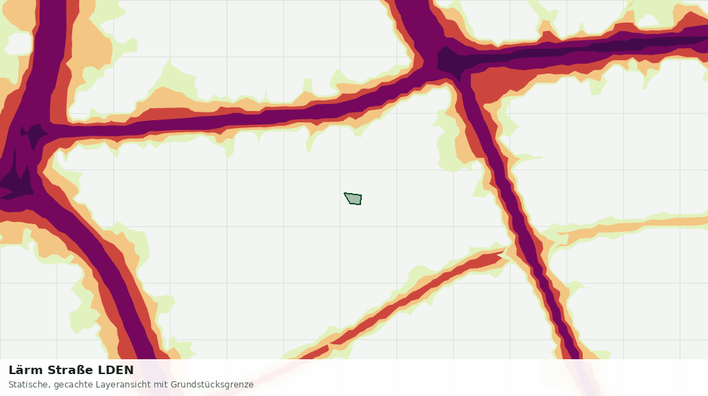 Statische Kartenansicht: Lärm Straße LDEN