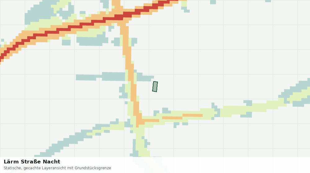 Statische Kartenansicht: Lärm Straße Nacht