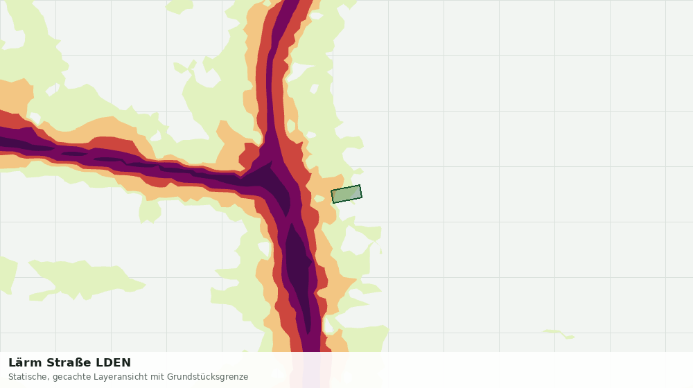 Statische Kartenansicht: Lärm Straße LDEN