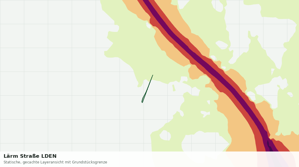Statische Kartenansicht: Lärm Straße LDEN