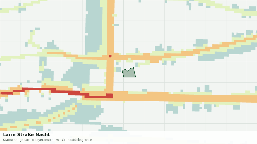 Statische Kartenansicht: Lärm Straße Nacht