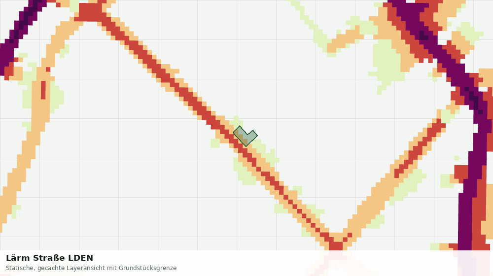 Statische Kartenansicht: Lärm Straße LDEN