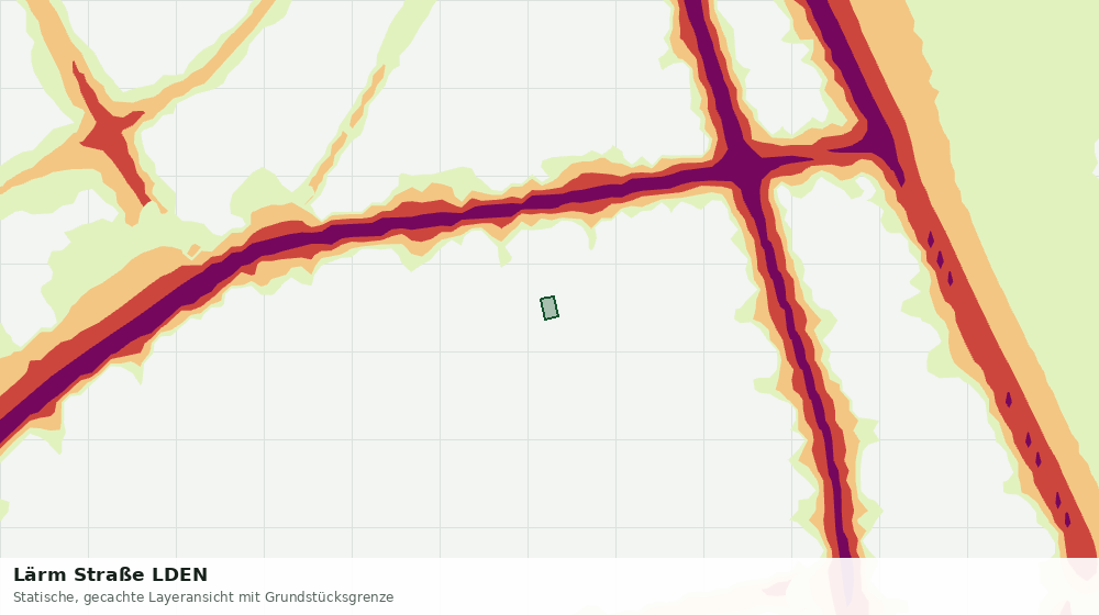 Statische Kartenansicht: Lärm Straße LDEN