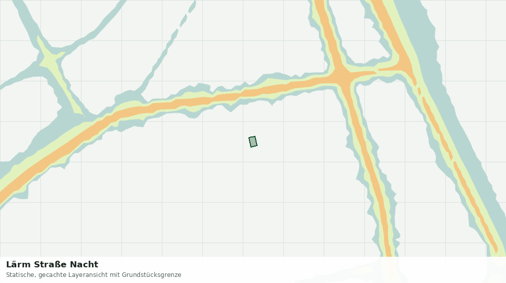 Statische Kartenansicht: Lärm Straße Nacht