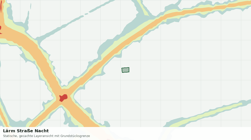 Statische Kartenansicht: Lärm Straße Nacht