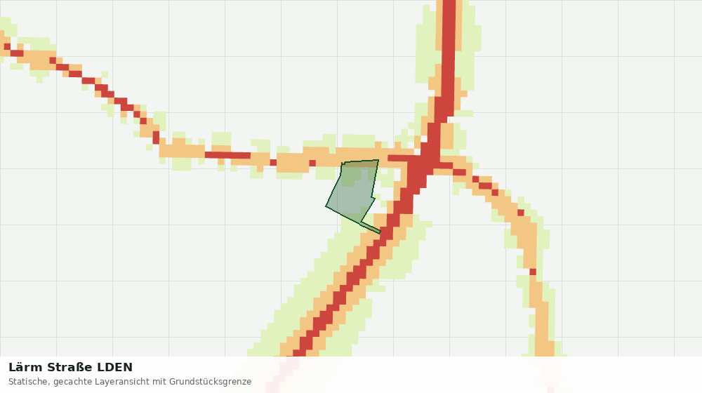 Statische Kartenansicht: Lärm Straße LDEN