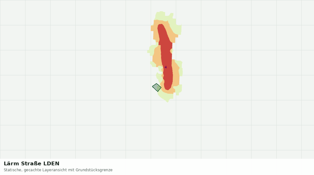 Statische Kartenansicht: Lärm Straße LDEN