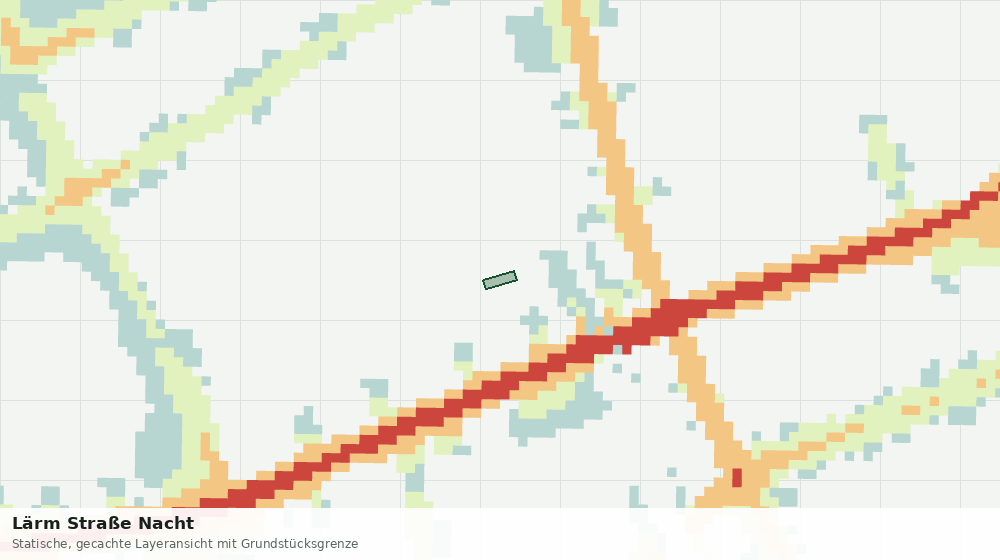 Statische Kartenansicht: Lärm Straße Nacht