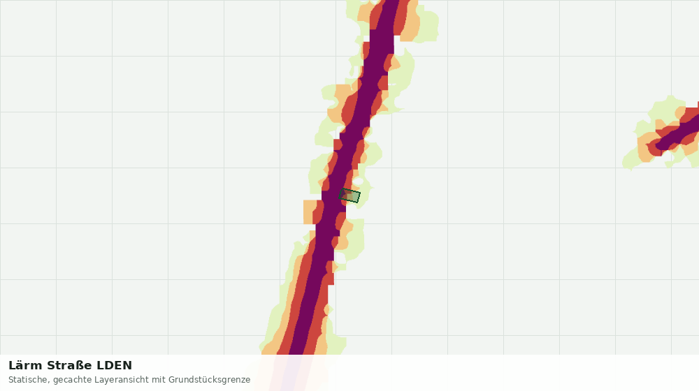 Statische Kartenansicht: Lärm Straße LDEN