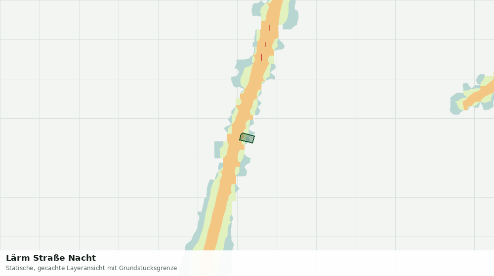 Statische Kartenansicht: Lärm Straße Nacht