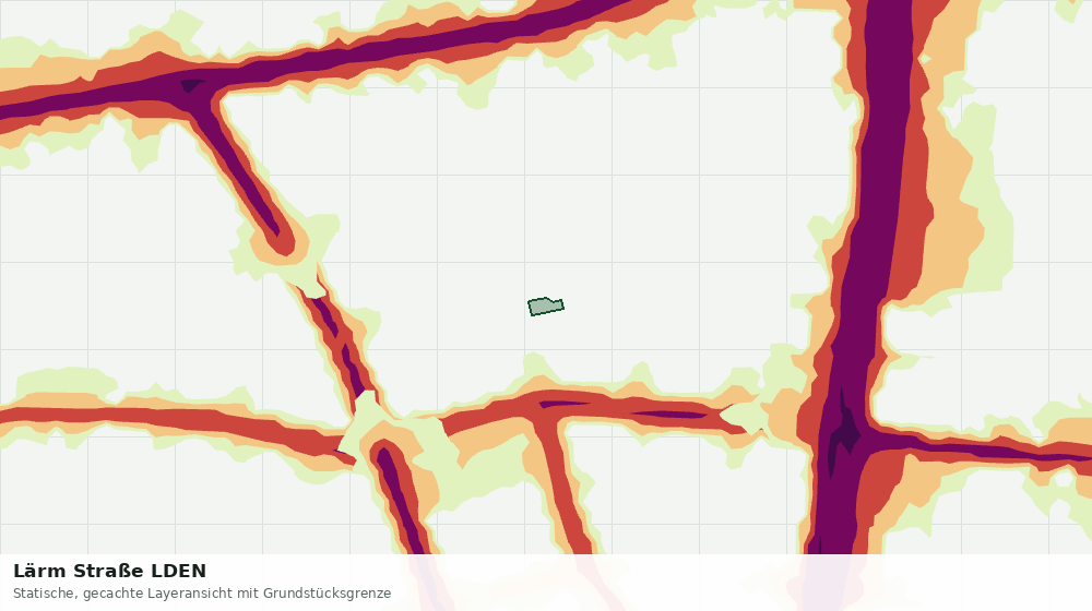 Statische Kartenansicht: Lärm Straße LDEN