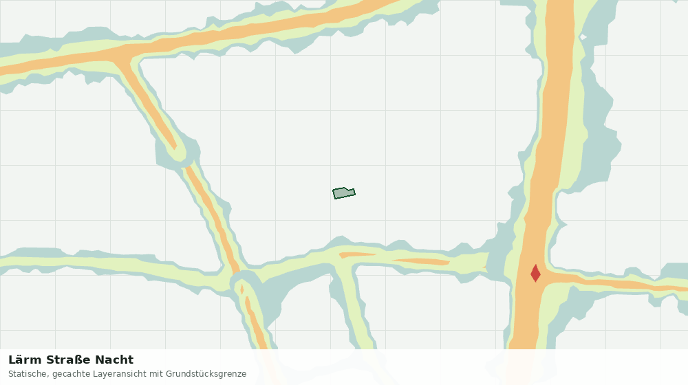 Statische Kartenansicht: Lärm Straße Nacht