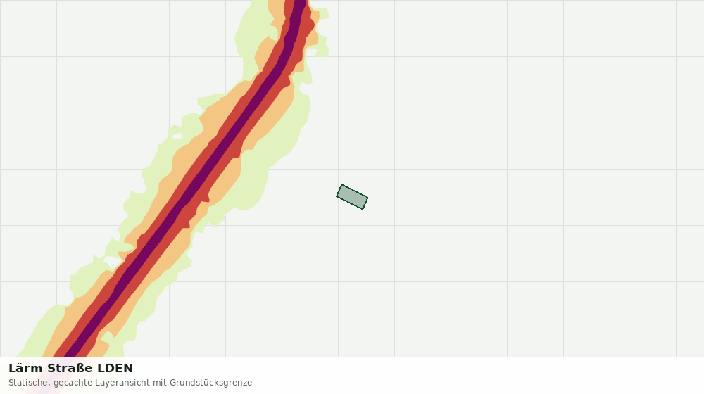 Statische Kartenansicht: Lärm Straße LDEN