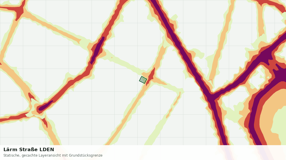 Statische Kartenansicht: Lärm Straße LDEN